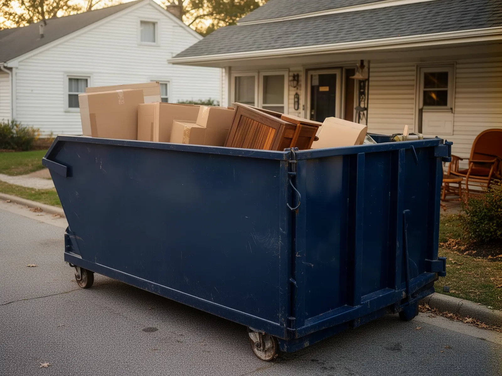 Roll-off dumpster from Mule Creek Dumpster Rental in Lacey, WA
